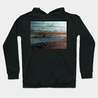 Mystery In Scenery. Dark River landscape. Hoodie